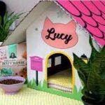 cat house -wooden cat house- model