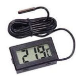 TPM10 Instant Read Aquarium Digital Thermometer Fish Tank Waterproof Probe Reptile Terrarium LED Display Gauge For Plant Soil Refrigerator ( With Batteries )