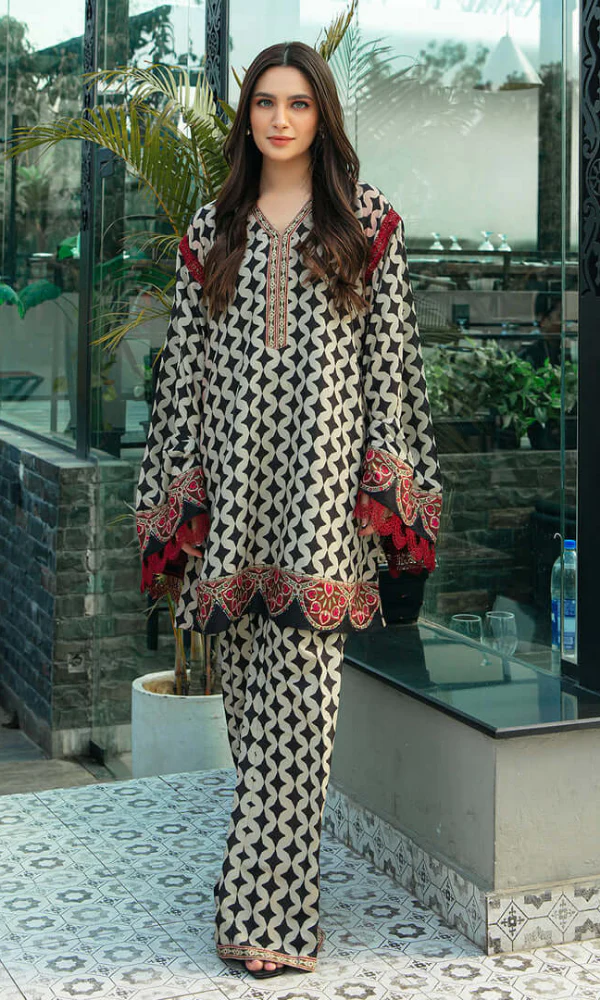 Vanya - 2PC Lawn Printed Shirt With Printed Lawn Trouser - Image 4