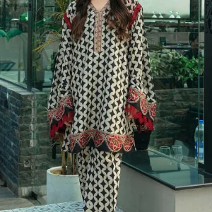 Vanya - 2PC Lawn Printed Shirt With Printed Lawn Trouser