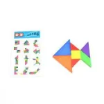 2 Sets Plastic 3d Puzzle Tangram Teaser Tetris Geometric Shape Jigsaw Game Learning Education Jigsaw Puzzle Toys For Children Brain