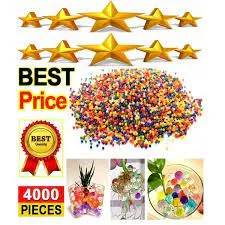 4000Pcs/Packet Imported Colored Orbeez Soft Crystal Water Balls Magic Also Use In Decoration Table Plants Playing And Many More