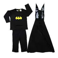 Batman Costume for age three to ten years old.