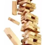 Classic Jenga Wooden Stacking Tower Board Game for Kids & Adults - Hardwood Jenga Game