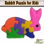 Fish,Hen,Rabbit,Elephant Puzzle for kids (Plastic material)