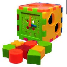 Multifunctional Early Learning Cube Toddler Baby Box Electronic Gear Clock Geometric Blocks Sorting