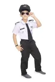 Pilot costume for 6 to 7 years old kid .