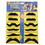 Self Adhesive Fake Mustaches Costume Party Disguise Set of 6 ONLY 79