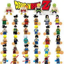 Son Goku Dragon Ball Minifigures Anime Series Vegeta Broli Building Blocks Toys for ldren ColourXP052