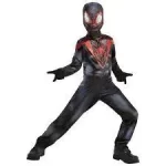 Spiderman Miles Morales Black and Red Costume for Kids