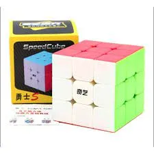 Stickerless 56mm Qiyi Warrior S Rubiks Cube 3x3 - Magic Speed Cube Puzzle Toys Rubik's Cube 3x3, Memory and Responsiveness Rubik Cube, Concentration Rubic Cube ( 56mm ) Rubix Cube