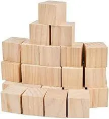 Wooden blocks for Kids - Stacking and building blocks - high quality wood - wooden cubes gor art & craft & science projects