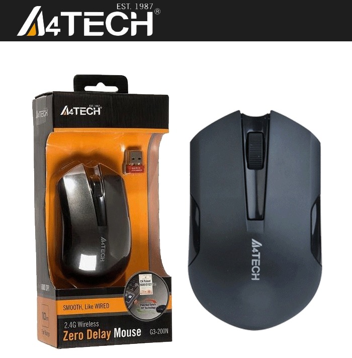 Buy Best Price A4Tech Optical Wireless Mouse G3-200NS (OEZZ)