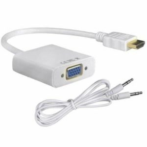 HDMI-To-VGA-Converter-With-Audio Resolution:480p/720p/1080i/1080p(automatic) Input Signal: HDMI Digital signal; Output Signal: VGA analog signal;