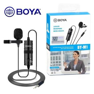 Boya BY-M1 Directional Lavalier Microphone 1 Year Warranty Mic for Android Smartphone PC Professional Nice Quality Best Mic Best Price (ONFZ)