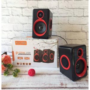 FT 165 Prime USB Speaker – Wired Speaker for Computer and Laptops – Small Speakers – Prime FT165 USB Multimedia Bass Speakers Sub Woofer Speaker (XFZ)
