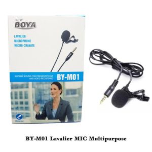 New Boya By M01 .Lavalier Microphone Micro Cravats clip on mic for smartphones . DSLR