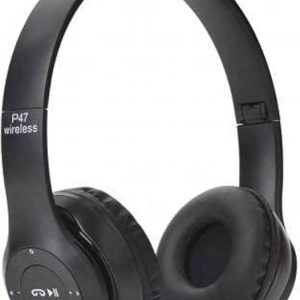 P47 Wireless Bluetooth Headphone with Mic and FM SD Card Slot Best Sound Best Bass Bess Quality (SNZ)