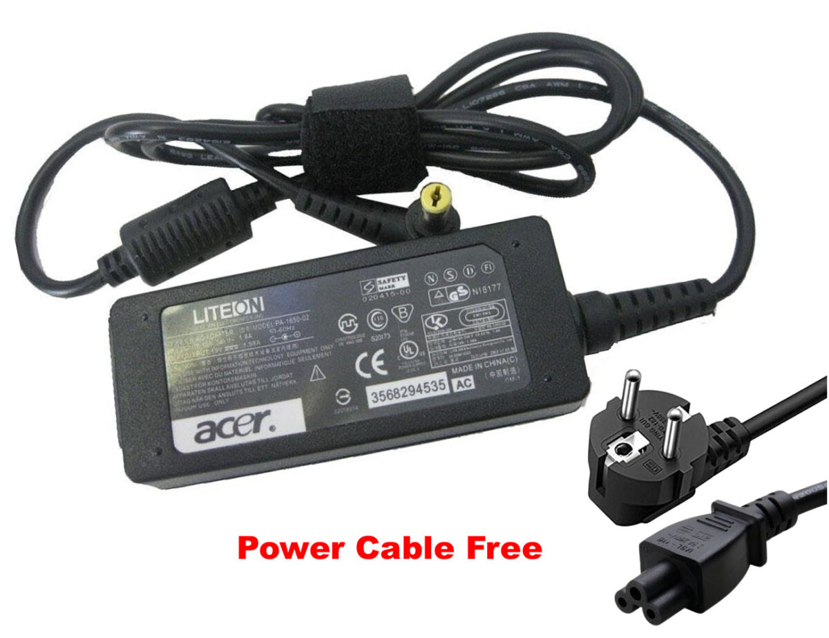 Acer Laptop Charger Power Cable Free (FFZ)