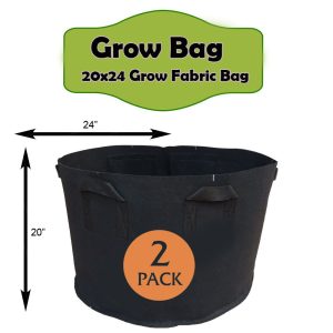 Pack Of 2 Grow Bag I 20 Gallon Grow Bag I 20 X 24 I For vegetables For kitchen gardening lovers ( FFZ)