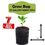 Pack Of 7 Grow Bag I 12 Gallon Fabric grow bag 16X16 I Plant Bag I for Kitchen Gardening (OtZ9)