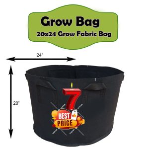 Pack Of 7 Grow Bag I 20 Gallon Grow Bag I 20 X 24 I For vegetables For kitchen gardening lovers ( FFZ)