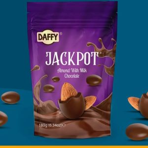 DAFFY, Jackpot Almond With Milk, Chocolate 180g (fFZ)