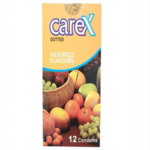 CareX Condoms Assorted Flavour's - 12 Piece