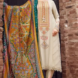 Maria B - 3PC Embroidered Lawn Suit