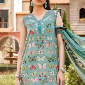 Maria.B - 3PC Digital Embroidered Lawn Suit