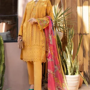 Maria.B - 3PC Chicken Kari Embroidered Lawn Suit
