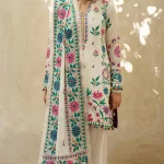 Bareeze - 3PC Heavy Embroidered Lawn Shirt with Embroidered Organza Duppata