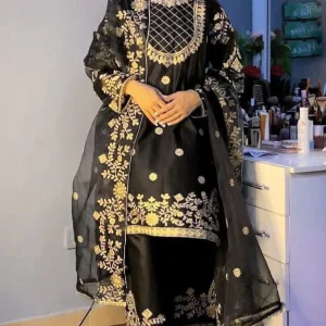 Nisa - 3PC Embroidered Summer Suit