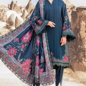Maria.B - 3PC ChickenKari Embroidered Lawn Suit