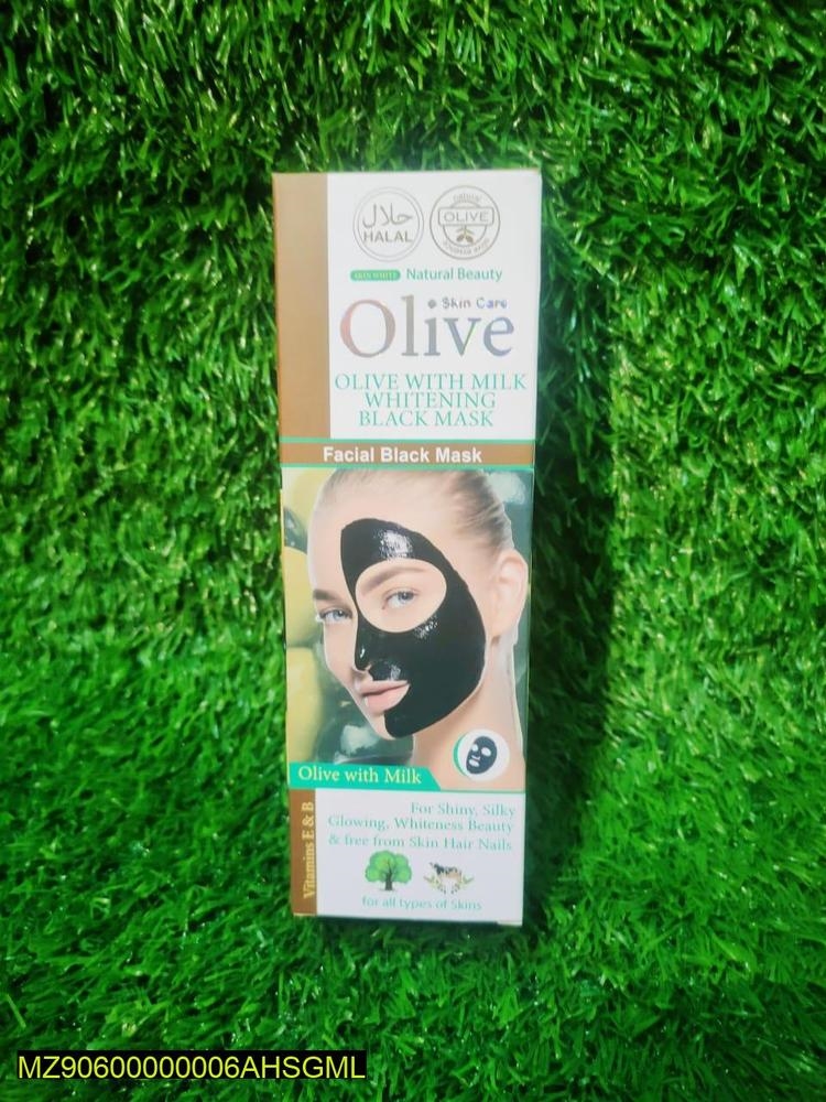 Olivea With Milk Whitening Black Face Mask - Image 5