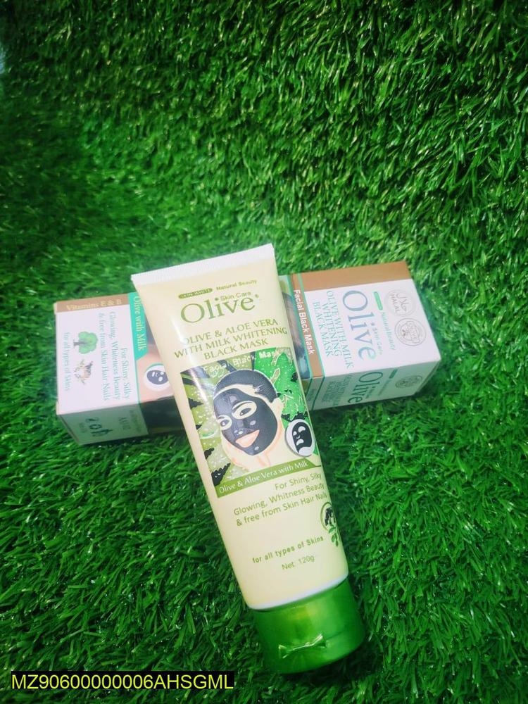 Olivea With Milk Whitening Black Face Mask - Image 4