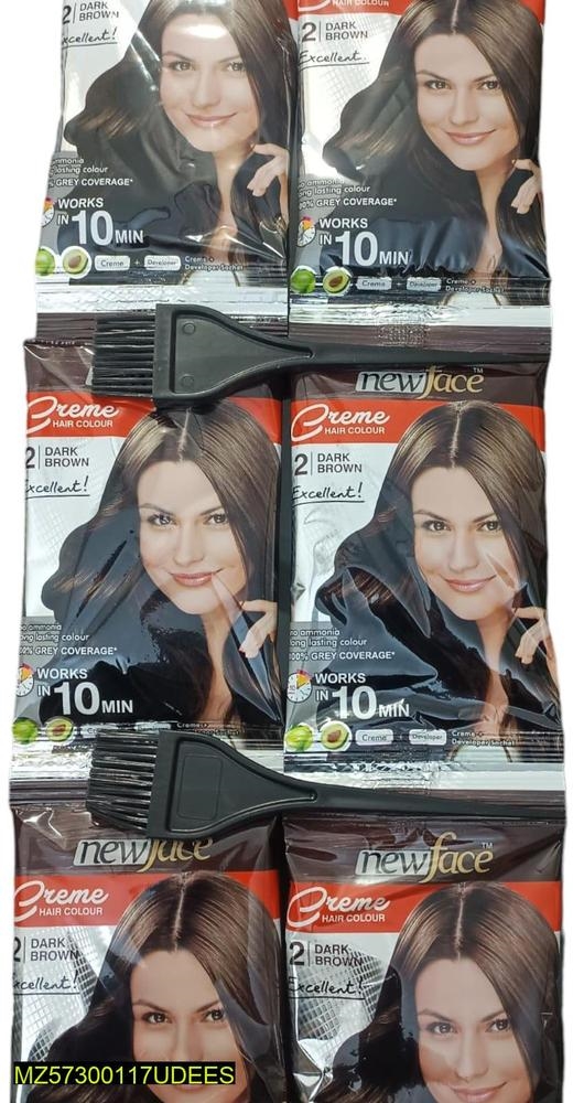 Hair Color Dark Brown Pack Of 6 - Image 2