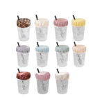 Unisex Cup Condoms Outdoor Cover with Straw Hole for Drink Protector Artifact Tool for Women Female KTV Bar
