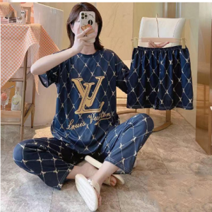 Girls Wear 3 in 1 Korean Loungewear Night Suit For Girls & Women
