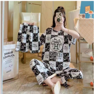 Girls Wear 3 in 1 Korean Loungewear Night Suit For Girls & Women