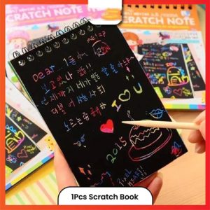1Pcs Scratch and Sketch An Activity Book For Kids (10 Pages Each Book)