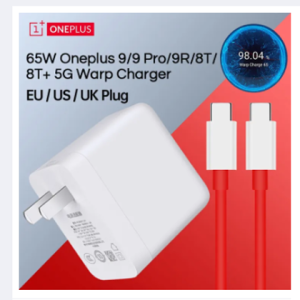 Original 65W Warp PD Charger for OnePlus Warp Charger 65W for 9T 9R 8T