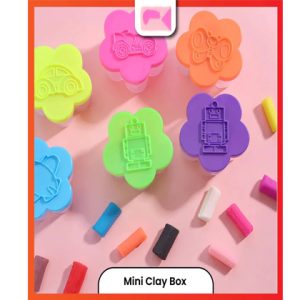 Mini Bucket of 12 Clay Stick Art & Craft Small Roll Included