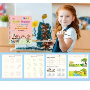 Sank Reusable Practice Copybook for Kids Writing Practice Book