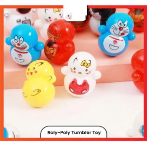 3Pcs Roly-Poly Toy Tumbler Shaking Fidget Doll (Random Color)