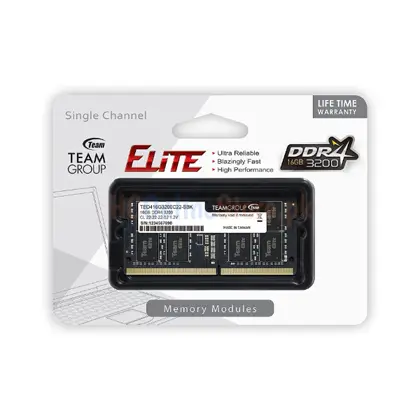 Elite 16GB DDR4 Laptop Ram 3200 MHz TED416G3200C22-S01