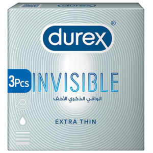 Durex Invisible Extra Thin & Extra Sensitive Condoms 3-Pack