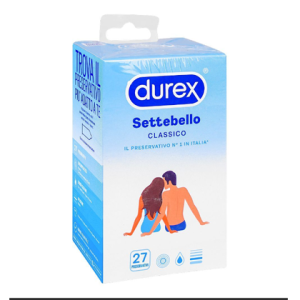 Durex Settebello Classico Condoms, 27-Pack
