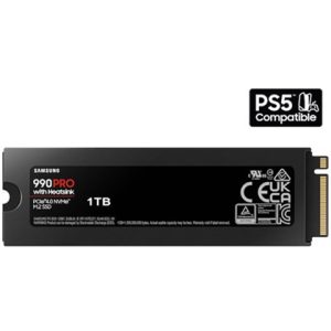 Samsung 990 PRO w Heatsink PCIe® 4.0 NVMe™ M.2 (2280) SSD 2TB  Compatible with Playstation 5