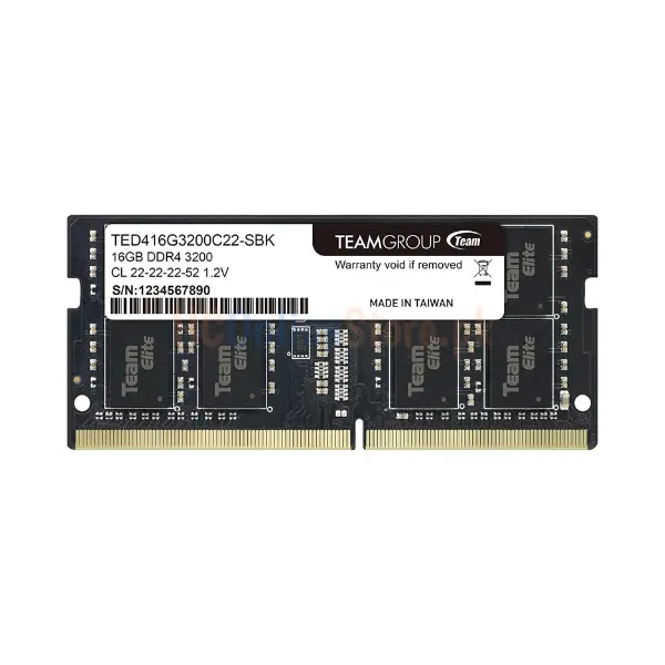 Elite 16GB DDR4 Laptop Ram 3200 MHz TED416G3200C22-S01 - Image 3